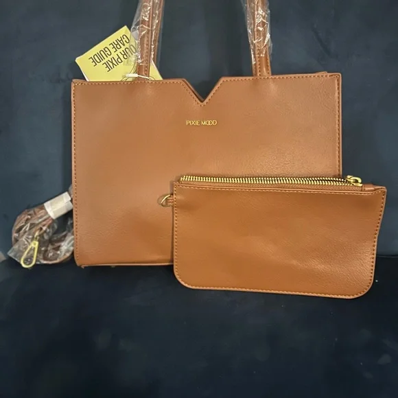 Mid-sized Tan Pixie Mood satchel - Picture 4 of 5